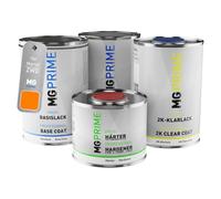MG PRIME Peinture voiture kit de pot pour Maruti ZWD / G1M Flame Orange Pearl Metallic couche de fond, base, 2C vernis, durcisseur, prêt pour la pulvérisation 3,5l