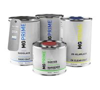 MG PRIME Peinture voiture kit de pot pour MG DSK Ma Ya Zong Metallic couche de fond, base, 2C vernis, durcisseur, prêt pour la pulvérisation 3,5l