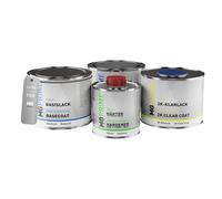 MG PRIME Peinture voiture kit de pot pour MG DSK Ma Ya Zong Metallic couche de fond, base, vernis 2C, durcisseur, prêt pour la pulvérisation 1,75l
