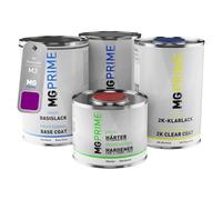 MG PRIME Peinture voiture kit de pot pour Plymouth M3 Panther Pink/Moulin Rouge couche de fond, base, 2C vernis, durcisseur, prêt pour la pulvérisation 3,5l