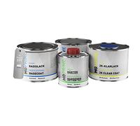 MG PRIME Peinture voiture kit de pot pour Renault EPT Jaune couche de fond, base, vernis 2C, durcisseur, prêt pour la pulvérisation 1,75l