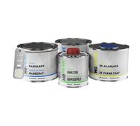 MG PRIME Peinture voiture kit de pot pour Skoda LS9R / 2Y Moon White Metallic couche de fond, base, vernis 2C, durcisseur, prêt pour la pulvérisation 1,75l