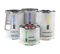 MG PRIME Peinture voiture kit de pot pour Vauxhall G20 / EWP White Jade/Arctic White couche de fond, base, 2C vernis, durcisseur, prêt pour la pulvérisation 3,5l
