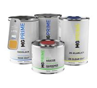 MG PRIME Peinture voiture kit de pot pour Volkswagen VW L97G / 97G Gold Metallic couche de fond, base, 2C vernis, durcisseur, prêt pour la pulvérisation 3,5l