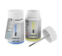 MG PRIME Peinture voiture kit de stylo retouche pour BMW A29 Silverstone 2 Metallic/Silverstone Metallic de base de vernis de 50ml par flacon