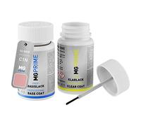 MG PRIME Peinture voiture kit de stylo retouche pour BMW C1N Sonnenstein Metallic/Sunstone Silver Metallic de base de vernis de 50ml par flacon