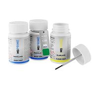 MG PRIME Peinture voiture Kit de stylo retouche pour Mini C3B British Racing Green IV Pearl/British Racing Green 4 Pearl de fond, de base, de vernis de 50ml par flacon
