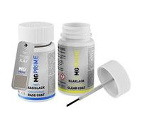 MG PRIME Peinture voiture kit de stylo retouche pour Nissan KAY Gris Givre Metallic/Brilliant Silver Metallic de base de vernis de 50ml par flacon