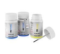 MG PRIME Peinture voiture Kit de stylo retouche pour Opel 50S / GG7 Pull Me Over Red 4 / Lavarot de fond, de base, de vernis de 50ml par flacon
