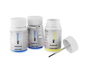 MG PRIME Peinture voiture Kit de stylo retouche pour Opel 50S / GG7 Pull Me Over Red 4 / Lavarot de fond, de base, de vernis de 50ml par flacon