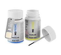 MG PRIME Peinture voiture kit de stylo retouche pour Peugeot KDC Creme Parthenon/Parthenon Beige de base de vernis de 50ml par flacon