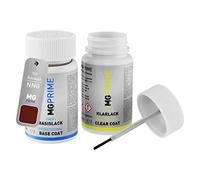 MG PRIME Peinture voiture kit de stylo retouche pour Renault NNG Rouge Pavot Nacre/Chili-Rot Metallic de base de vernis de 50ml par flacon