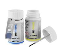 MG PRIME Peinture voiture kit de stylo retouche pour Renault RQS Bleu Abysse Nacre/Bleu Abysse Metallic de base de vernis de 50ml par flacon