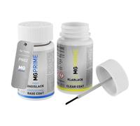 MG PRIME Peinture voiture kit de stylo retouche pour Tesla PN02 / NEU296E Lunar Silver Metallic de base de vernis de 50ml par flacon