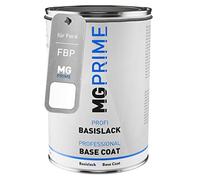 MG PRIME Peinture voiture pot prêt pour la pulvérisation pour Ford FBP / XSC691A Diamond White/Blanc Diamant couche de base 1,0 litre 1000ml