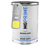 MG PRIME Peinture voiture pot prêt pour la pulvérisation pour Peugeot A3P3 Jaune Fluo couche de base 1,0 litre 1000ml