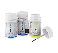 MG PRIME Peinture voiture Stylos retouche pour Mazda 46G Machine Grey. +1K | Matrixgrau Metallic / Machine Grey Metallic, Kit peinture de fond + base + vernis, flacons de peinture avec pinceau