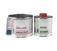 MG PRIME RAL 5000 Bleu violet brillant, pot de peinture acrylique 2K 0,75 L | Violet blue, Kit 2K peinture + durcisseur, à séchage rapide