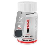 MG PRIME RAL 7016 Gris anthracite/Anthracite grey brillant, stylo retouche | flacon de peinture avec pinceau, 50 ml, à séchage rapide