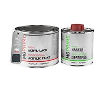 MG PRIME RAL 7016 Gris anthracite/Anthracite grey Peinture acrylique brillante Pot de 0,75 litre / 750 ml, y compris le durcisseur