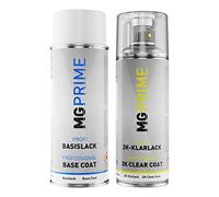 MG PRIME set de bombe aérosol 2C RAL 1036 Or nacré/Pearl gold couche de base mate vernis 2 composants bombe aérosol