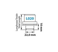MG21158SU Écrous Plat Kit 4 Pz Original L020 1 Pz