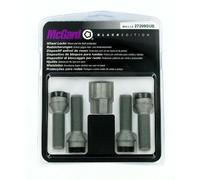 Boulons Antivol SUB (Noir) M14X1.5, Embase Conique, Longueur de la Tige 44,0 mm, Ouverture de la Clé 17 mm, Diamètre de la Clé 25,8 mm