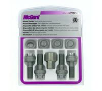 Boulons Antivol SU (Standard) PCD (pour la Réduction du Cercle de Trous de Jantes) M12X1.25, Embase Conique Mobile, Longueur de la Tige 28,0 mm, Ouverture de la Clé 17 mm, Diamètre de la Clé 25,8 mm