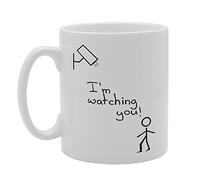 MG3305 I'm Watching You Novelty Gift Printed Tea Coffee Ceramic Mug