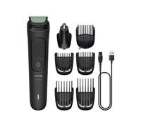 Philips Tondeuse tout-en-un Multigroom série 3000 7 accessoires - Tondeuse pour barbe et cheveux, Lames auto-affûtées respectueuses de la peau, 10 hauteurs de coupe, Modèle MG3930/15
