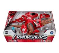 Armorsaurs Armor-Up T-Rex Ajax - Figurine articulée avec 7 pièces d'armure Amovibles et mâchoire activée par la Queue, dès 6 Ans
