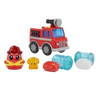 MGA Entertainment DohKins Fire Truck & Firefighter - La pâte ne sèche jamais, Pas de Gluten, Convient aux collectionneurs et aux Enfants de Plus de 3 Ans