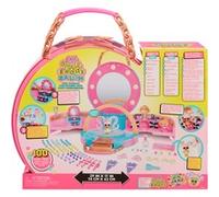 L.O.L. Surprise! Hair Beads Salon Playset - 1 Poupée et 100 Perles, Ainsi Que des Élastiques, Un Miroir et d'autres Surprises, pour Les Enfants de Plus de 4 Ans