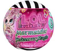 L.O.L. Surprise! Mermaids Makeover Magic Tots - Brillant à Lèvres à Faire Soi-Même pour Vous et Votre Poupée, Mélangez et Créez du Maquillage, Jeu d'eau Amusant, 6 Poupées à Collectionner - Dès 4 Ans