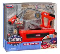 little tikes Creative Construction Tool Box Set - Inclut 9 Accessoires, Un Jeu de Construction pour Faire Semblant, Convient aux garçons et aux Filles de Plus de 3 Ans