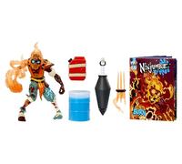MGA Entertainment Ninjombie Action Figure Scorchstrike - Comprend 1 Arme de Combat, 1 seringue de bave et Un Baril de bave, Jouets Ninja pour garçons et Filles