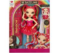 Rainbow High Be Dazzling - Vivienne Rouge - Poupée Mannequin Rouge de 28 cm avec Outil d'Éblouissement, Pierres Précieuses Scintillantes et Accessoires de Stylisme