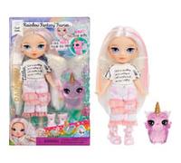 RAINBOW HIGH Littles Rainbow Fantasy Fairies & Pet - Opal, Arc-en-Ciel - Petite Poupée de 14cm & Chouette Fantasy avec Ailes de Fées Interchangeable, Cadeau Mignon Dès 4 Ans