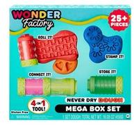 MGA Entertainment Wonder Factory Never Dry Dough Mega Box Set Pâte à modeler 456 g Multicolore 8 pièce(s) Multicolore G