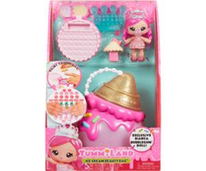 MGA Entertainment Yummiland Beauty Bag Playset + Lip Gloss Doll - Ice Cream Beauty Bag, Bricolage