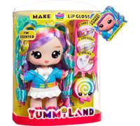MGA Entertainment Yummiland Large Doll + Lipgloss Pet- Rainbow (Skyler Rainbow Belt), Poupée