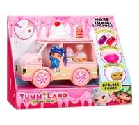 Yummiland Lipgloss Truck - Gloss pour Enfants Comprend 2 Num Noms, 2 Kits de Fabrication de Gloss Goûts Chocolat et Gâteau d'Anniversaire, Convient aux Enfants de 4 Ans et Plus