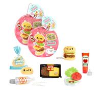 MGA’s Miniverse Make It Mini Plush Pack de 2 - Mini Peluches DIY sur Le thème de la Nourriture avec Porte-clés et adhésif à séchage à l'air Libre, 8 modèles à Collectionner, dès 8 Ans