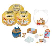 MGA's Miniverse Make It Mini Animals Série 3 - Pack de 3 | Univers à créer et à exposer, 8 personnages à collectionner, DIY, trois animaux différents, dès 8 ans