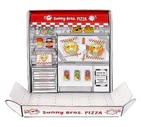 MGA's Miniverse Make It Mini Food - Make It Mini Pizza Party - Répliques Alimentaires à Collectionner - Non Comestible - Enfants de Plus de 8 Ans et Collectionneurs [EXCLUSIVITÉ Amazon]