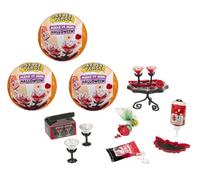 MGA's Miniverse Make It Mini Halloween Pack de 3 Loisirs créatifs | Gâteau des mariés Les Noces funèbres, 3 capsules DIY, résine, 4 tables d'exposition, non comestible, dès 8 ans