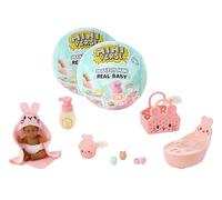 MGA's Miniverse Make It Mini Real Baby Puériculture Pack de 2 - Mini bébés à Collectionner sur Le thème de la puériculture avec Accessoires, 8 modèles à Collectionner, dès 8 Ans
