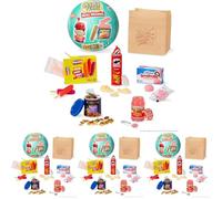 MGA's Miniverse Real Brands - Miniatures À Collectionner, Répliques d'Aliments, Marques d'Aliments, Non Comestibles - pour Collectionneurs, 8 Ans et Plus (Lot de 4)