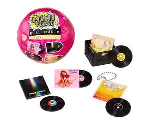MGA's Miniverse - Real Music - Vinyles - Inclus : 4 vinyles, Accessoires et Porte-Clés - Compatible avec la platine Real Music