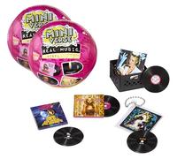 MGA's Miniverse Real Music vinyles, Lot de 2 vinyles à Collectionner, 8 Miniatures Fonctionnels avec caisses de Rangement et Attaches Porte-clés, dès 8 Ans